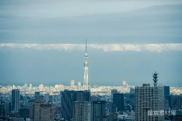 高清摄影 东京晴空塔下的城市景观