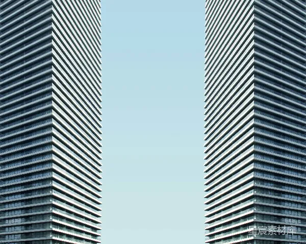 高清摄影 现代建筑对称构图