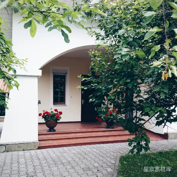 高清摄影 宁静的住宅入口
