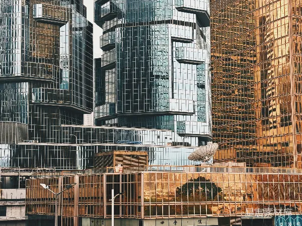高清摄影 现代城市的玻璃幕墙建筑