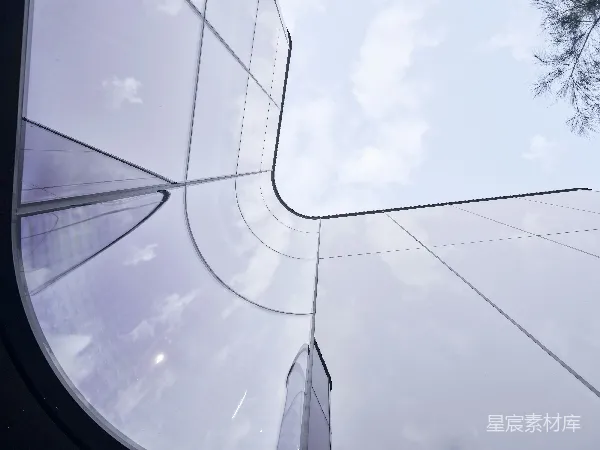 高清摄影 未来感建筑的玻璃穹顶