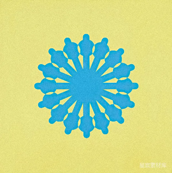 高清摄影 蓝色雪花