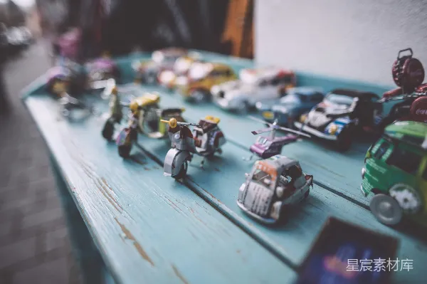 高清摄影 怀旧玩具车的集合