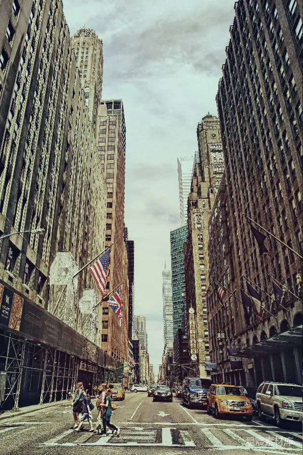 高清摄影 纽约市的繁忙街道