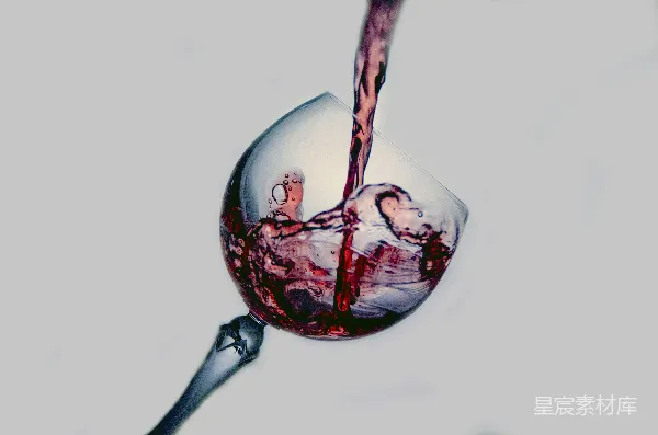 高清摄影 红酒倒入玻璃杯