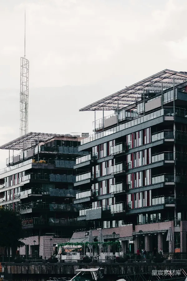 高清摄影 现代海滨建筑群
