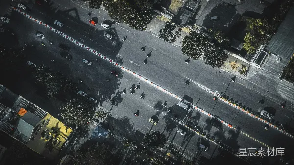 高清摄影 城市街景航拍