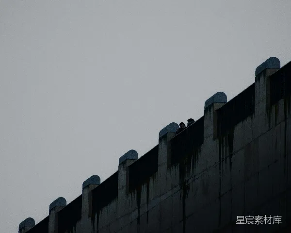 高清摄影 高楼上的对话