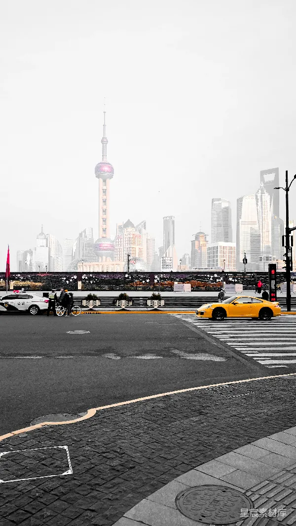 高清摄影 上海陆家嘴摩天大楼与街景