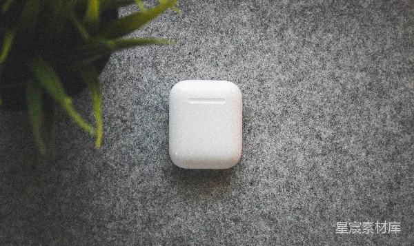 高清摄影 简约白色无线耳机盒