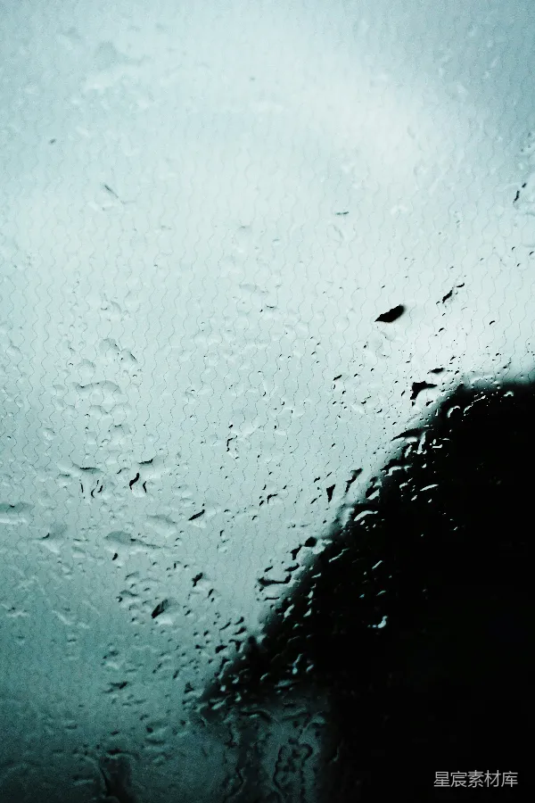 高清摄影 雨滴玻璃