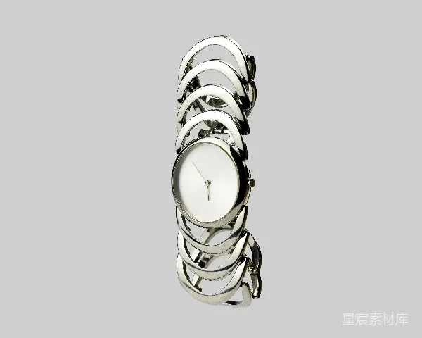 高清摄影 简约金属环形手表