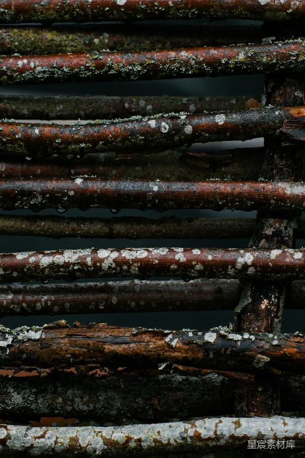 高清摄影 风雨侵蚀的木栅栏