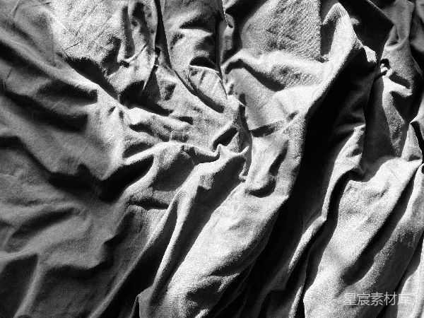 高清摄影 光影下的褶皱布料
