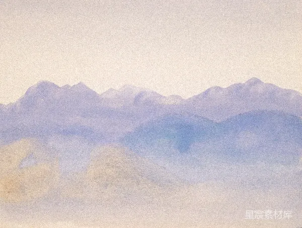 高清摄影 朦胧山影