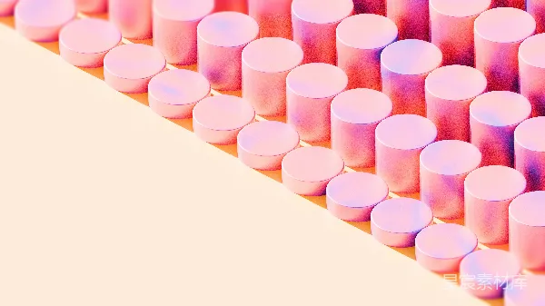 高清摄影 粉色渐变几何排列