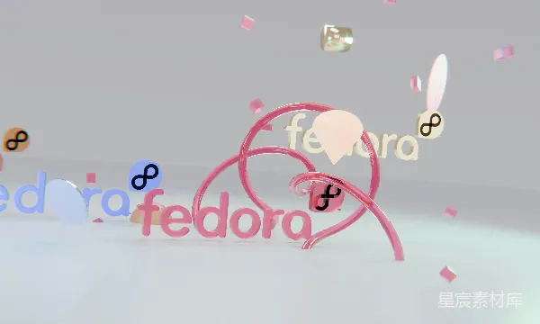 高清摄影 Fedora创意字体设计