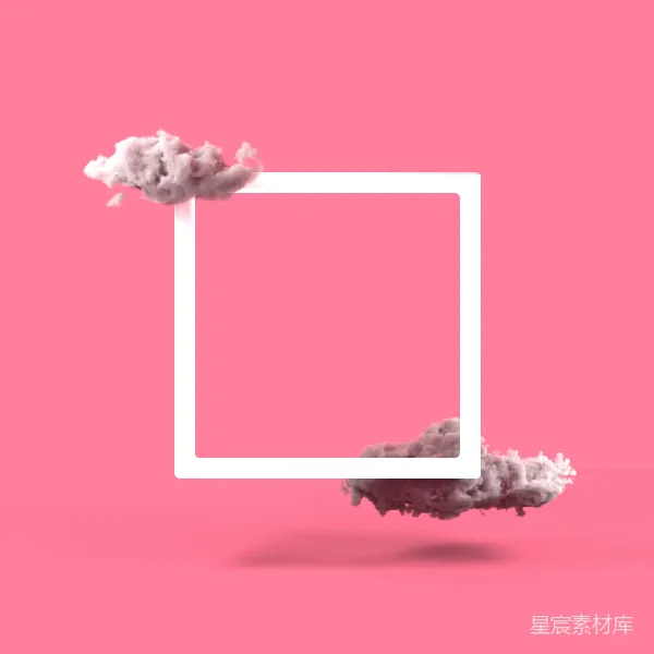 高清摄影 云与方框的艺术构图
