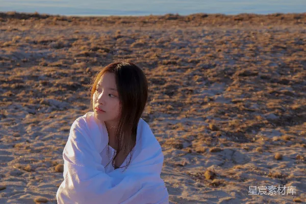 高清摄影 海边的沉思