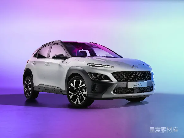 高清摄影 现代KONA SUV：时尚与实用的完美结合