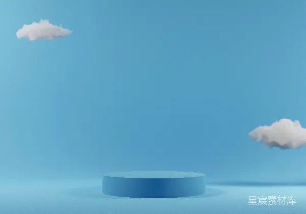 高清摄影 天空中的圆柱形平台