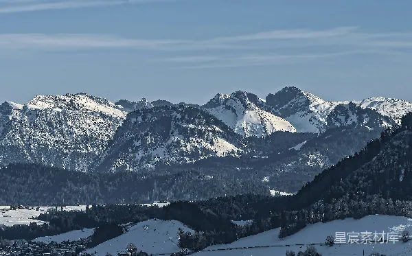 高清摄影 冬季阿尔卑斯山雪景