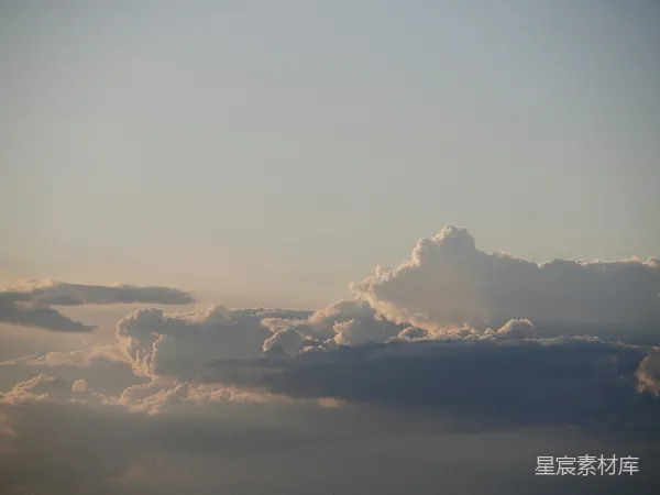 高清摄影 日落时分的云海