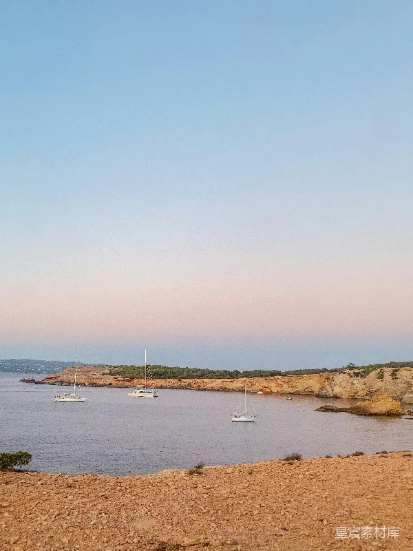 高清摄影 日落时分的海边风景