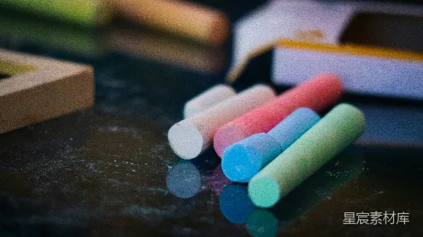 高清摄影 彩色粉笔