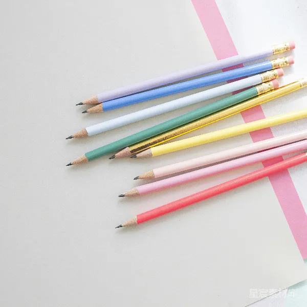 高清摄影 彩色铅笔的艺术展示