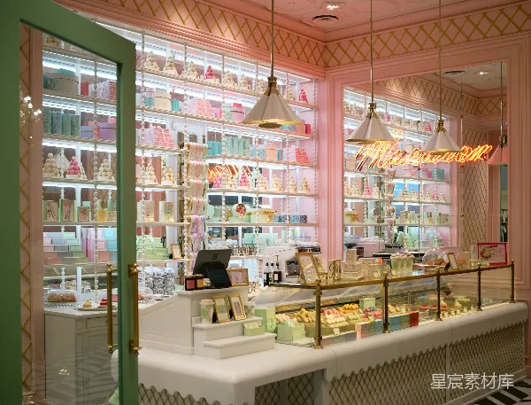 高清摄影 粉色梦幻甜品店