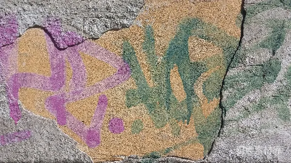 高清摄影 斑驳的涂鸦墙