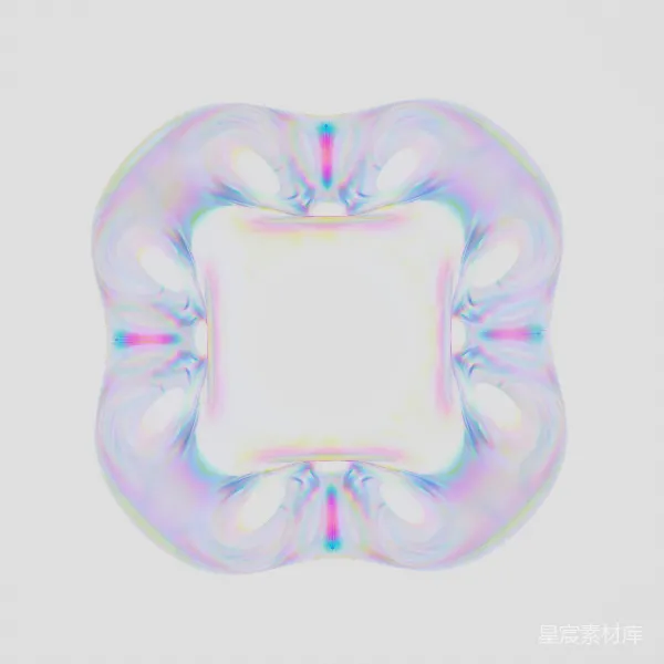 高清摄影 流光溢彩的立方体
