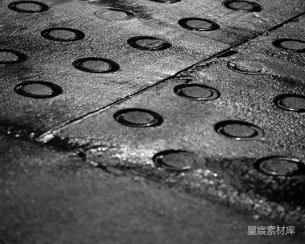 高清摄影 雨后斑驳的金属纹理