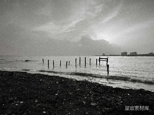 高清摄影 荒凉的海岸线