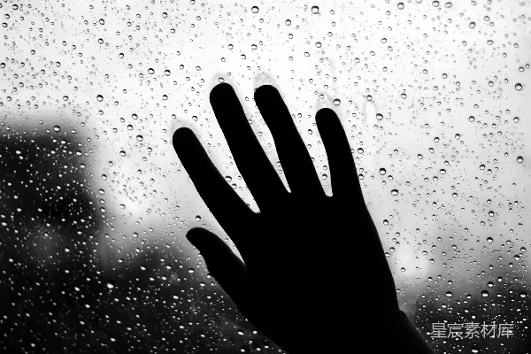 高清摄影 雨后手印