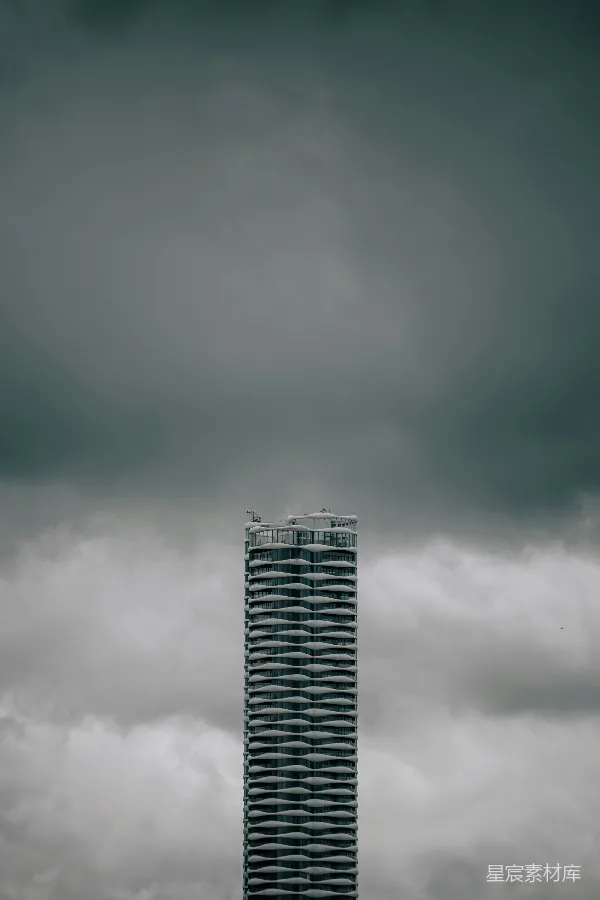 高清摄影 云中高楼
