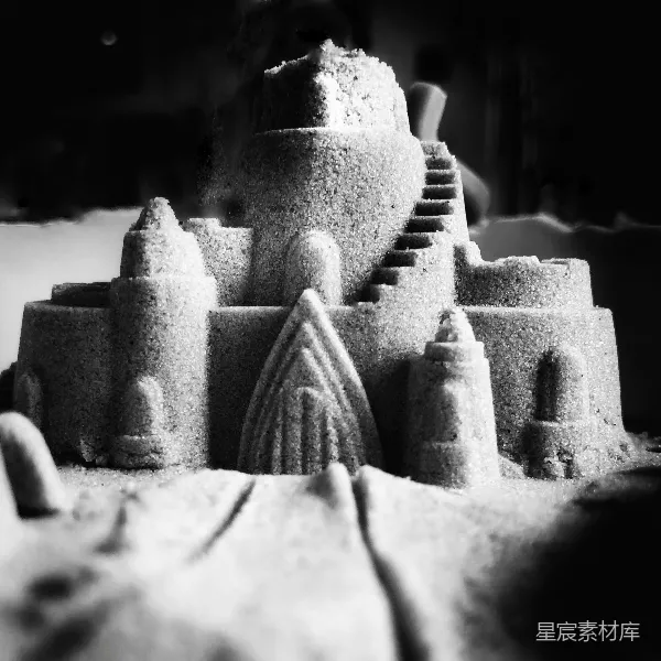 高清摄影 砂石城堡