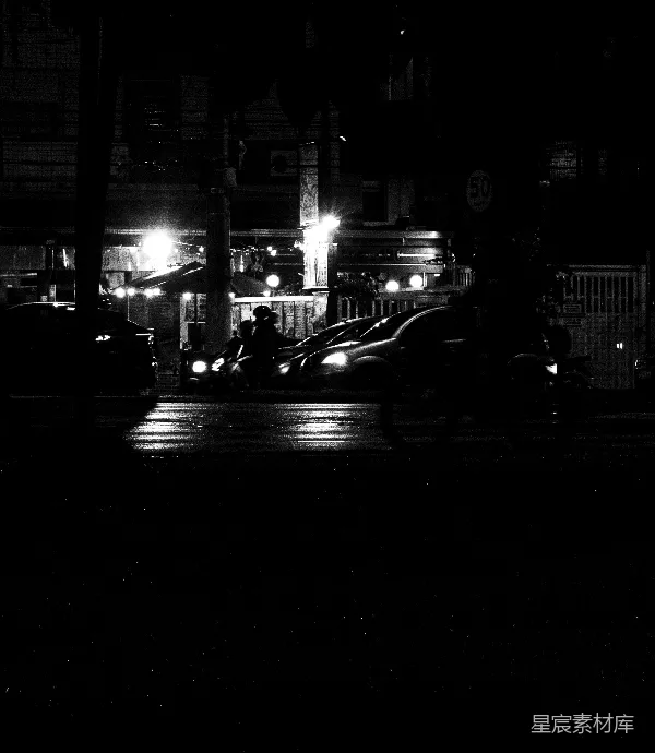 高清摄影 夜色中的城市剪影