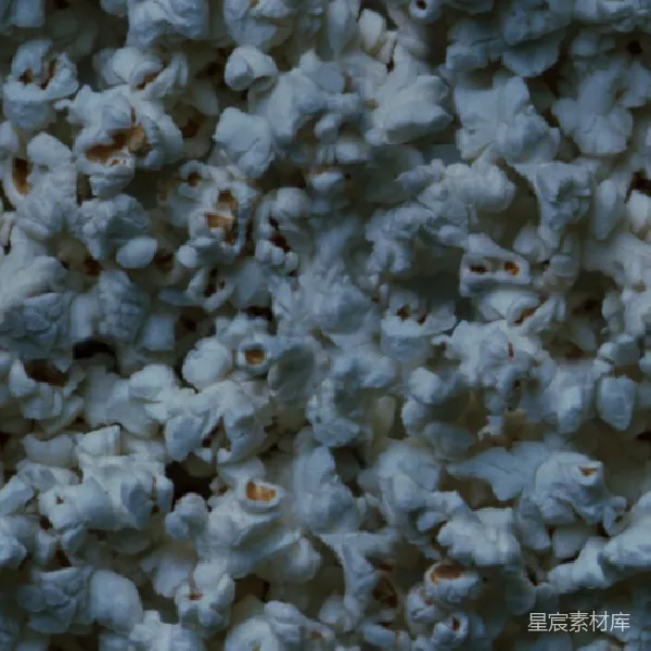 材质纹理 爆米花特写：舌尖上的美味