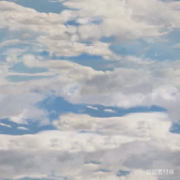 材质纹理 蓝天白云的宁静时刻