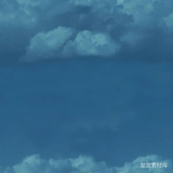 材质纹理 宁静的天空：云层与蔚蓝交织
