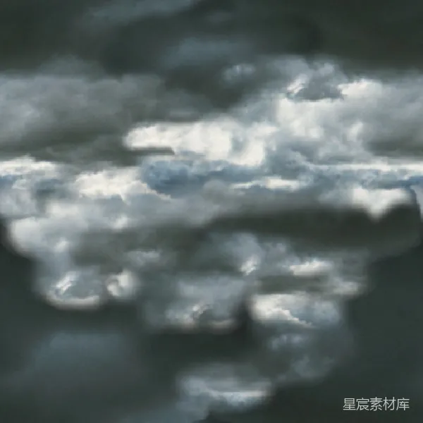 材质纹理 云层中的神秘面孔