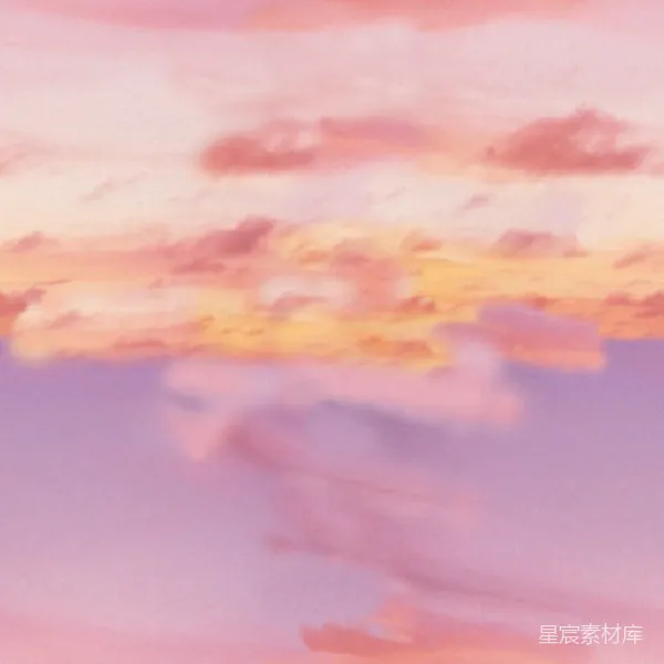 材质纹理 粉彩天际：梦幻般的云层