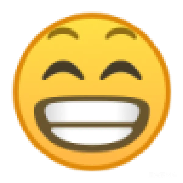 材质纹理 大笑的黄色笑脸表情