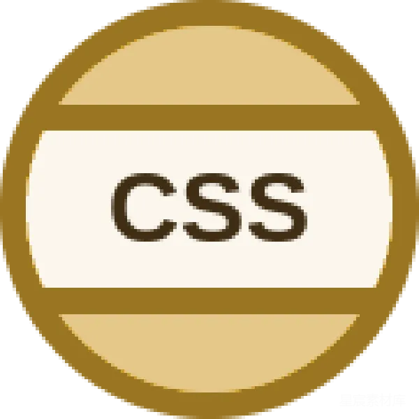 材质纹理 简洁圆角CSS图标