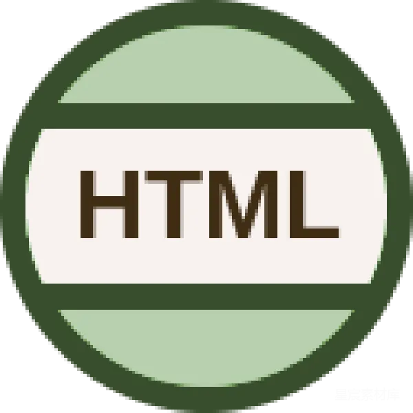材质纹理 简约圆角HTML图标