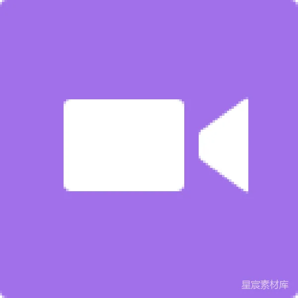 材质纹理 简约风格视频播放器图标
