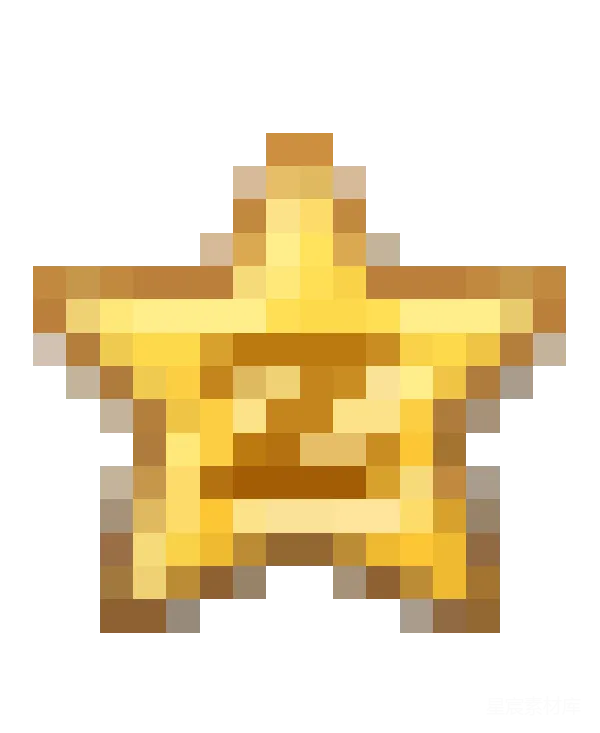材质纹理 金色星星轮廓图标