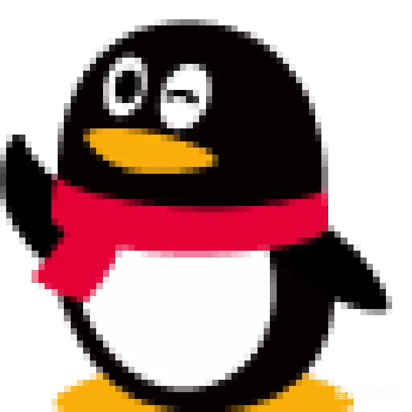 材质纹理 卡通企鹅角色插图